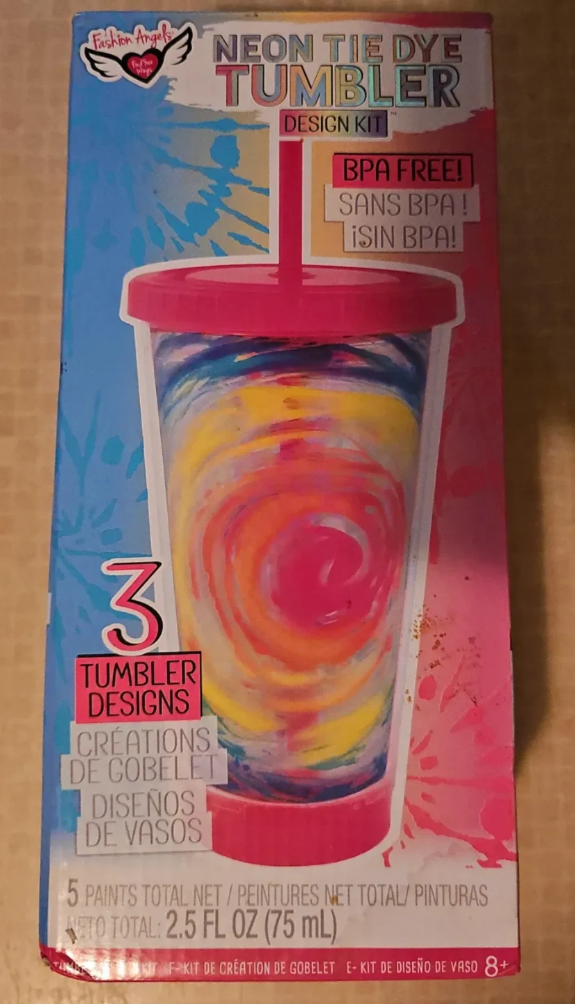 Fashion Angels Neon Tie Dye Tumbler Design Kit.