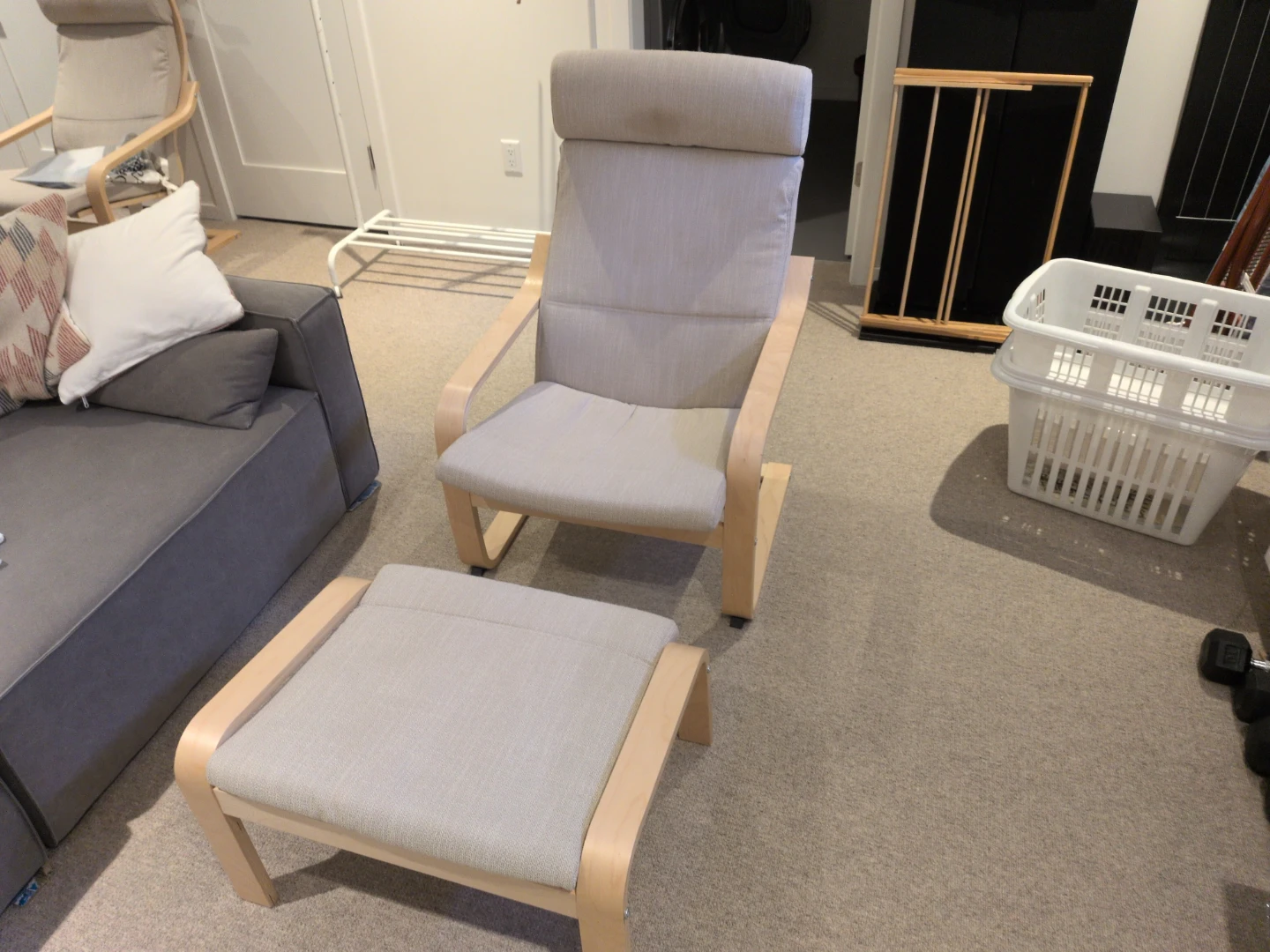 IKEA Poäng Armchair with Ottoman - photo 2