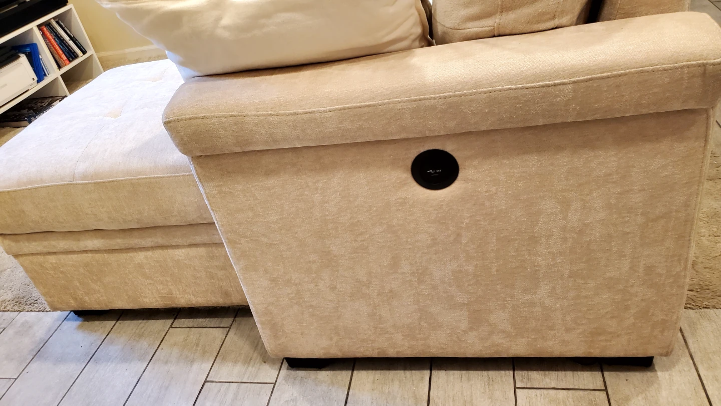 Sectional Sofa Bed with Storage - photo 2
