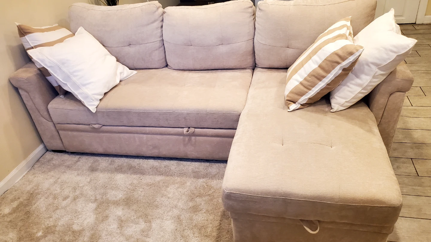 Sectional Sofa Bed with Storage - photo 3