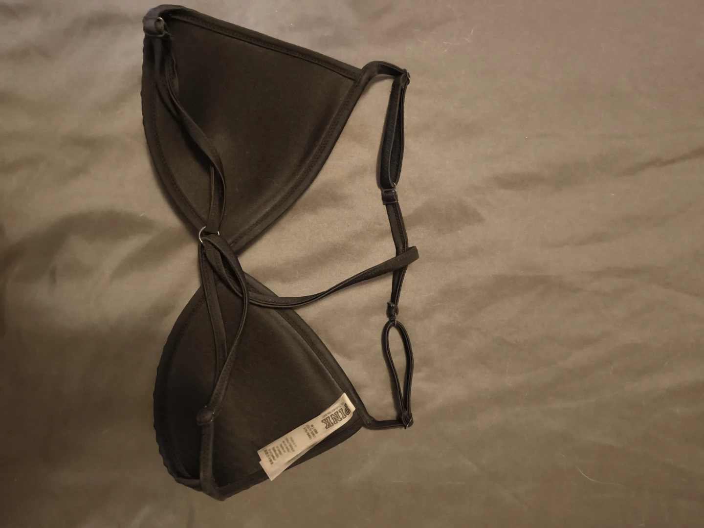Pink by Victoria's Secret Black Triangle Bikini Top - photo 2