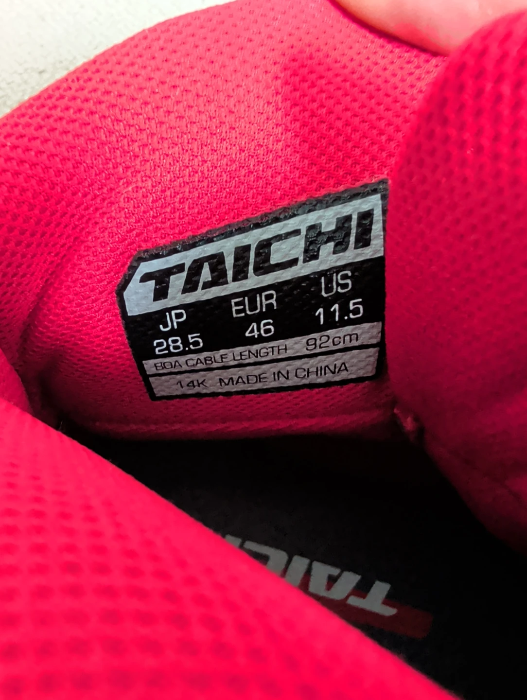 TAICHI Motorcycle Boots Black/Red US 11.5 - photo 4
