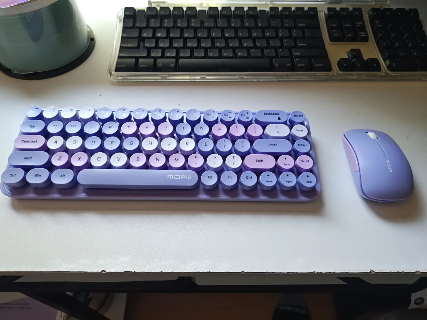 MOFII Wireless Keyboard and Mouse Set - Purple