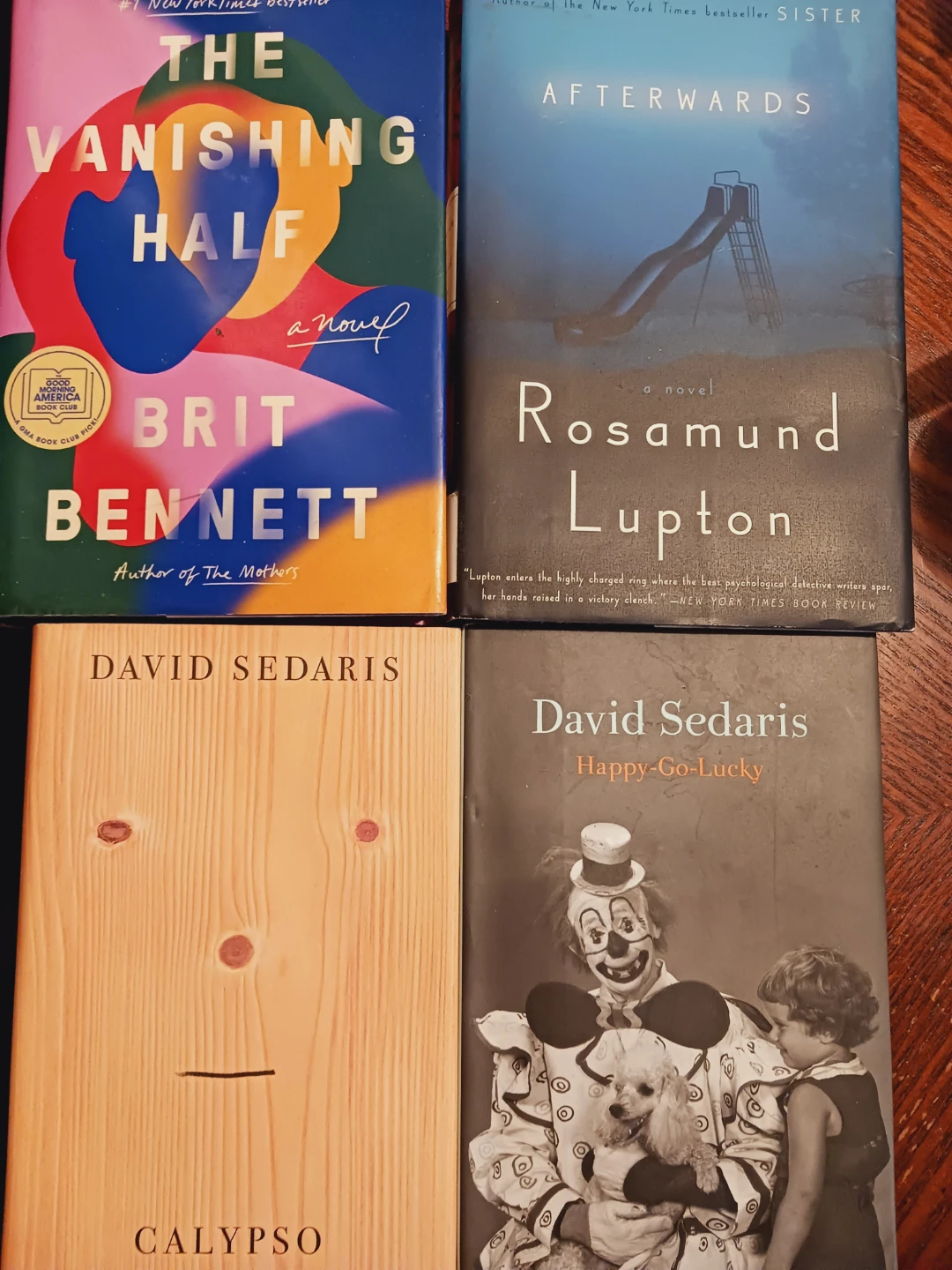 $5 EACH! 4× Books: Brit Bennett, Rosamund Lupton, David Sedaris