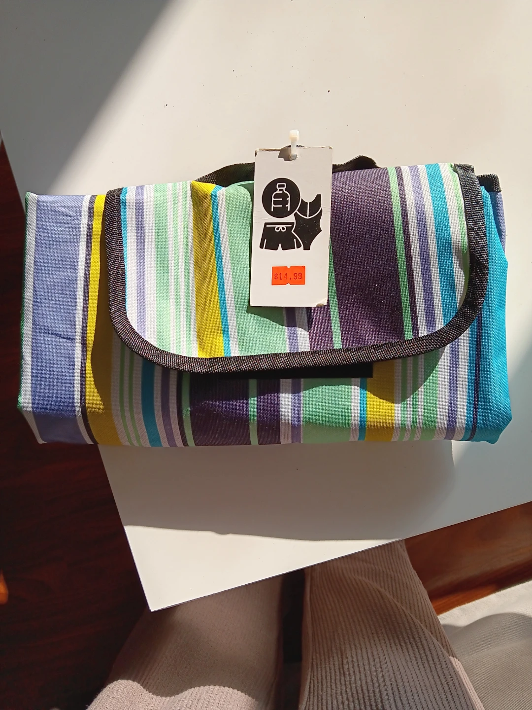 Moving Out sale- Striped Picnic Blanket