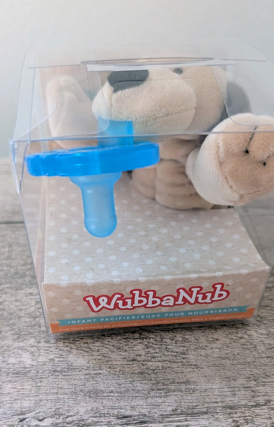 Brand New WubbaNub Infant Pacifier Plush Toy - Dog