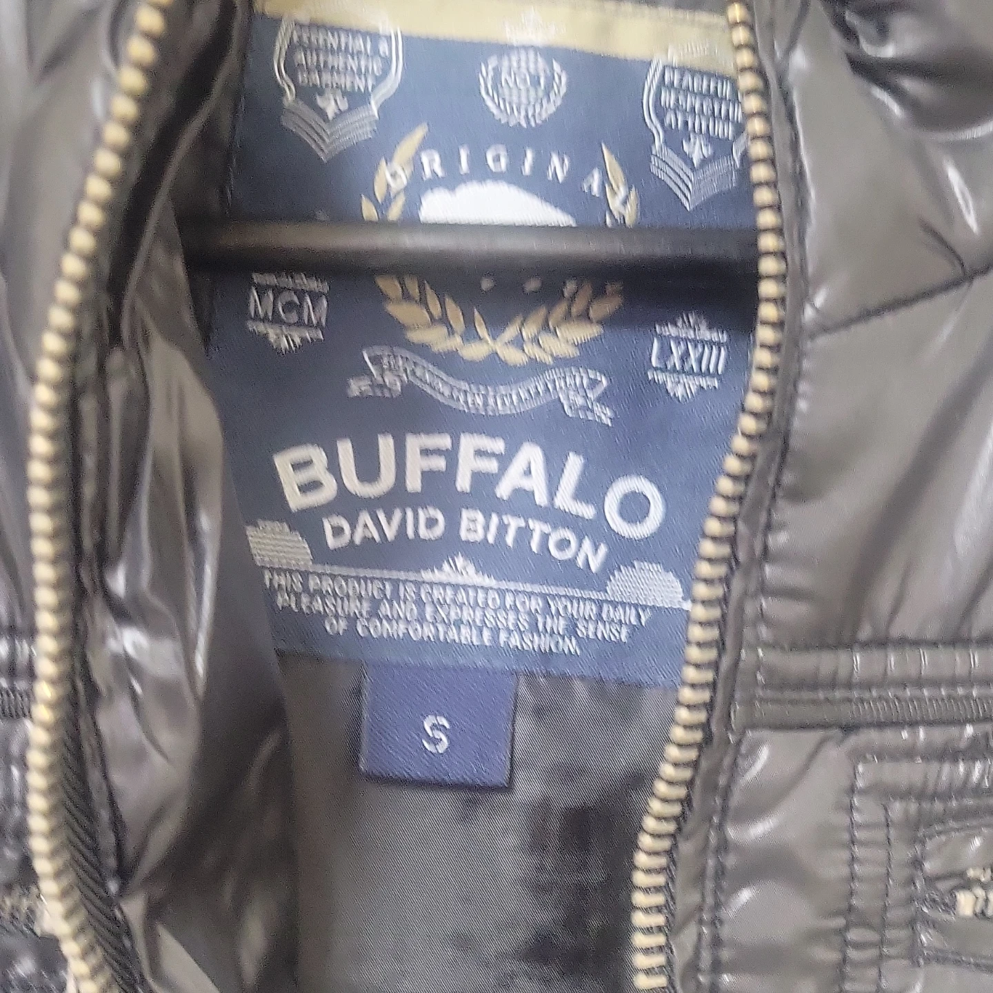 Buffalo David Bitton Black Puffer Jacket Size S - photo 3