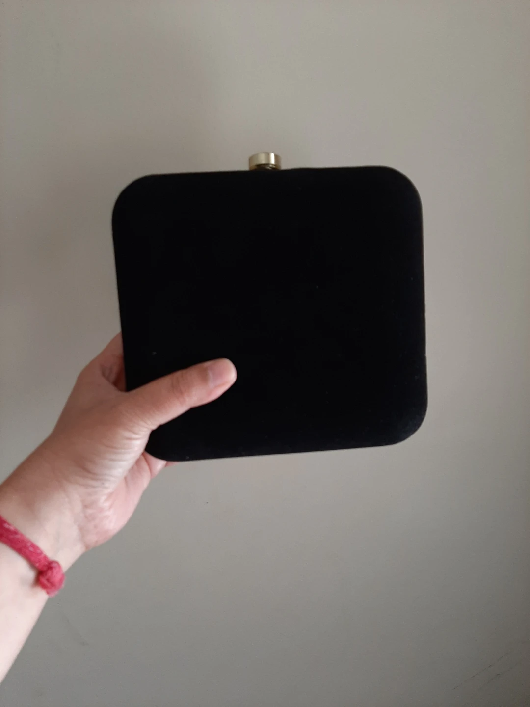 Black Velvet Clutch with Elephant Beading - photo 4