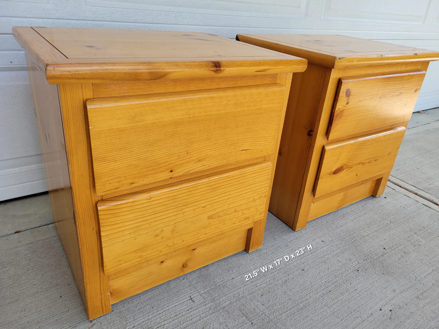 Beautiful Solid Wood Nightstands / Bedside Tables- $80 Each. - photo 2