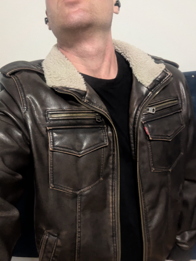 Levi's Sherpa Lined Bomber Jacket.