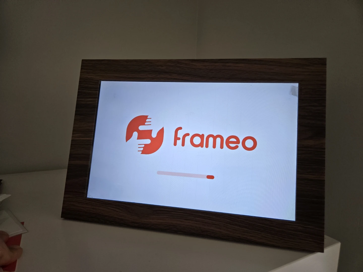 Frameo Digital Photo Frame with Wood Finish