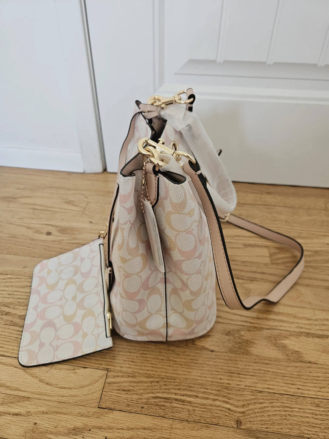 Coach Pink Signature Bucket Bag with Pouch - photo 2