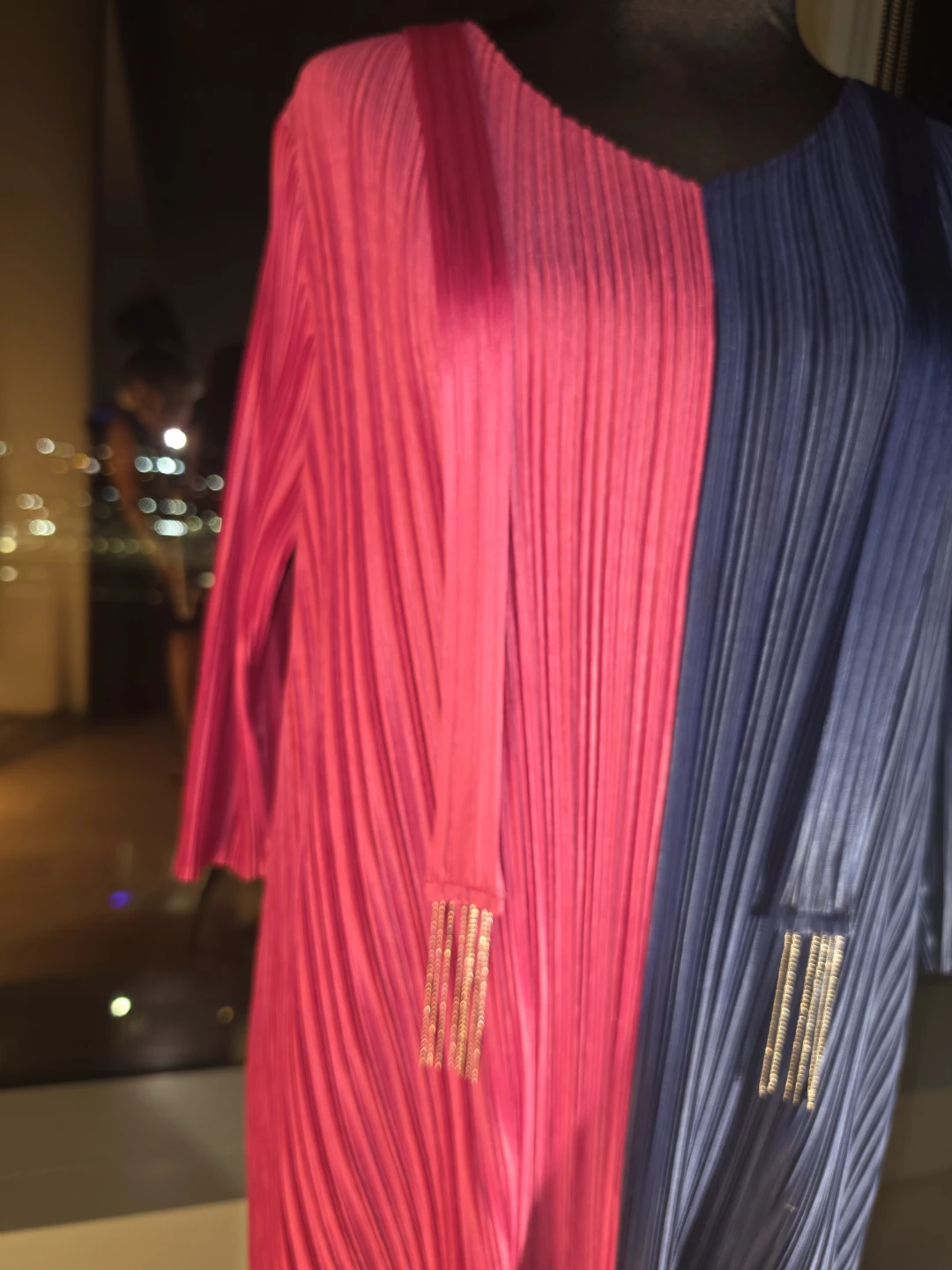 Pleated Colorblock Midi Dress - photo 3