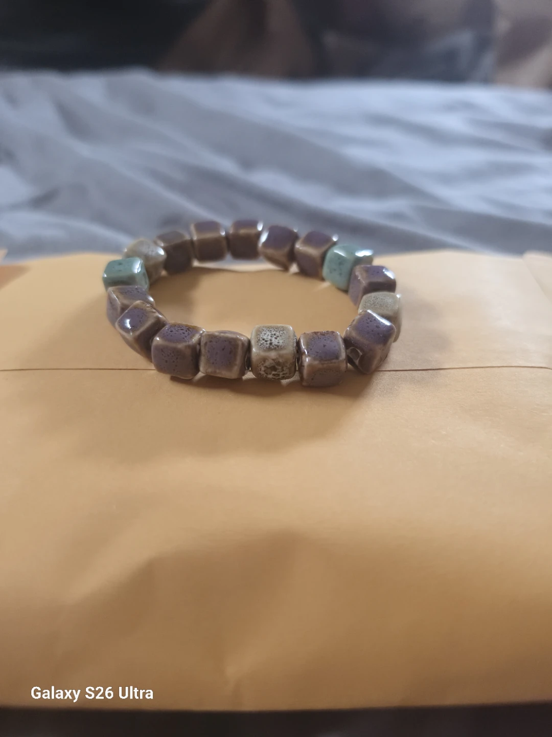 Handmade Ceramic Bead Bracelet