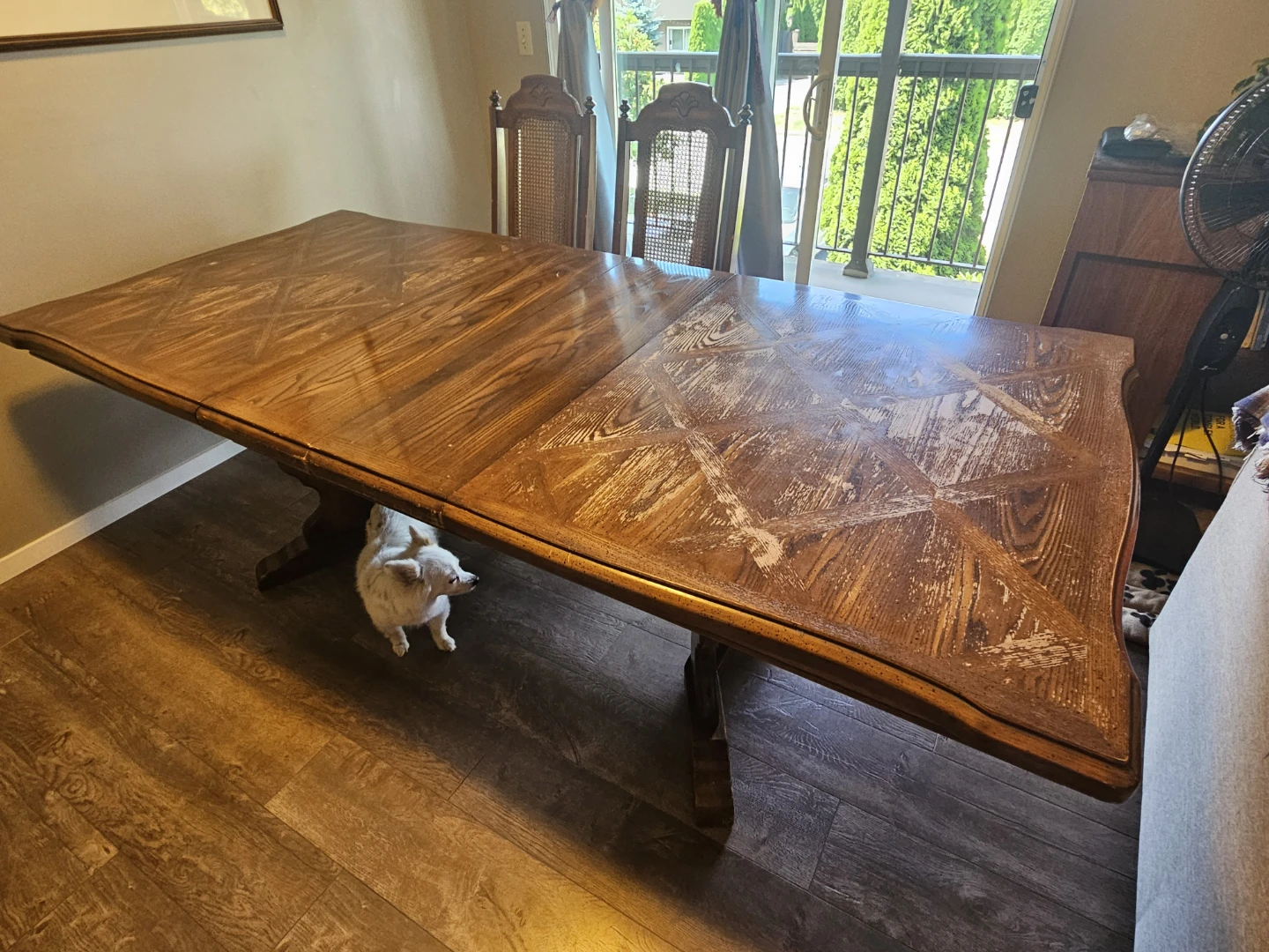 Extendable Dining Table with Chairs
