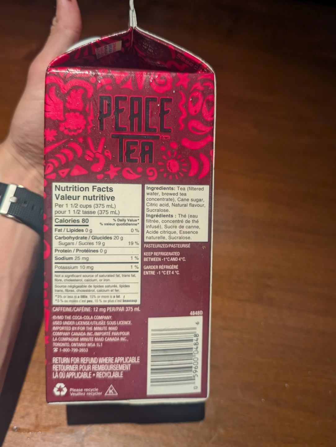 Peace Tea Razzleberry Iced Tea 1.75L - photo 2