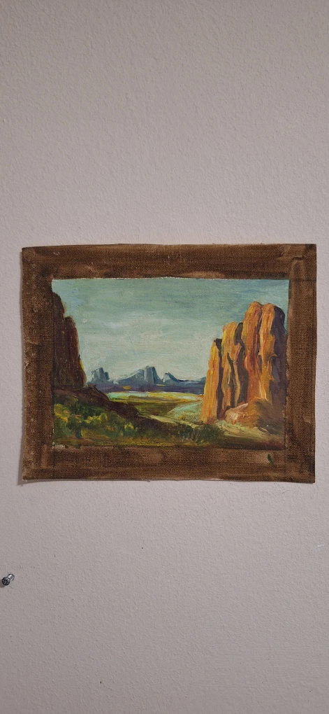 Oil Painting of Desert Landscape