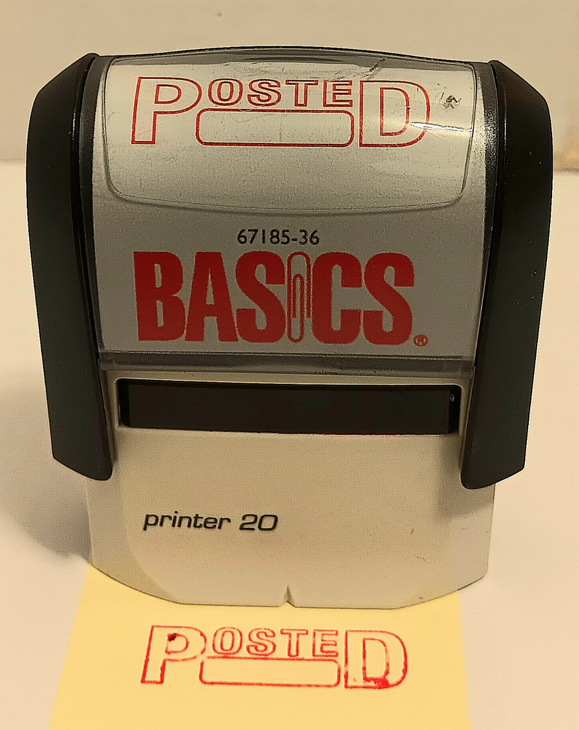 📌Basics Posted Printer 20 Self-Inking Stamp📍