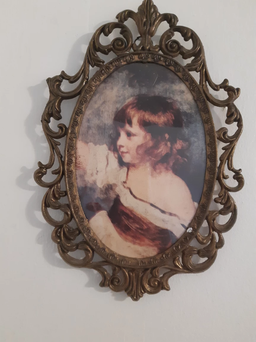 Vintage Oval Framed Prints (Set of 2) - Made in Italy - photo 2