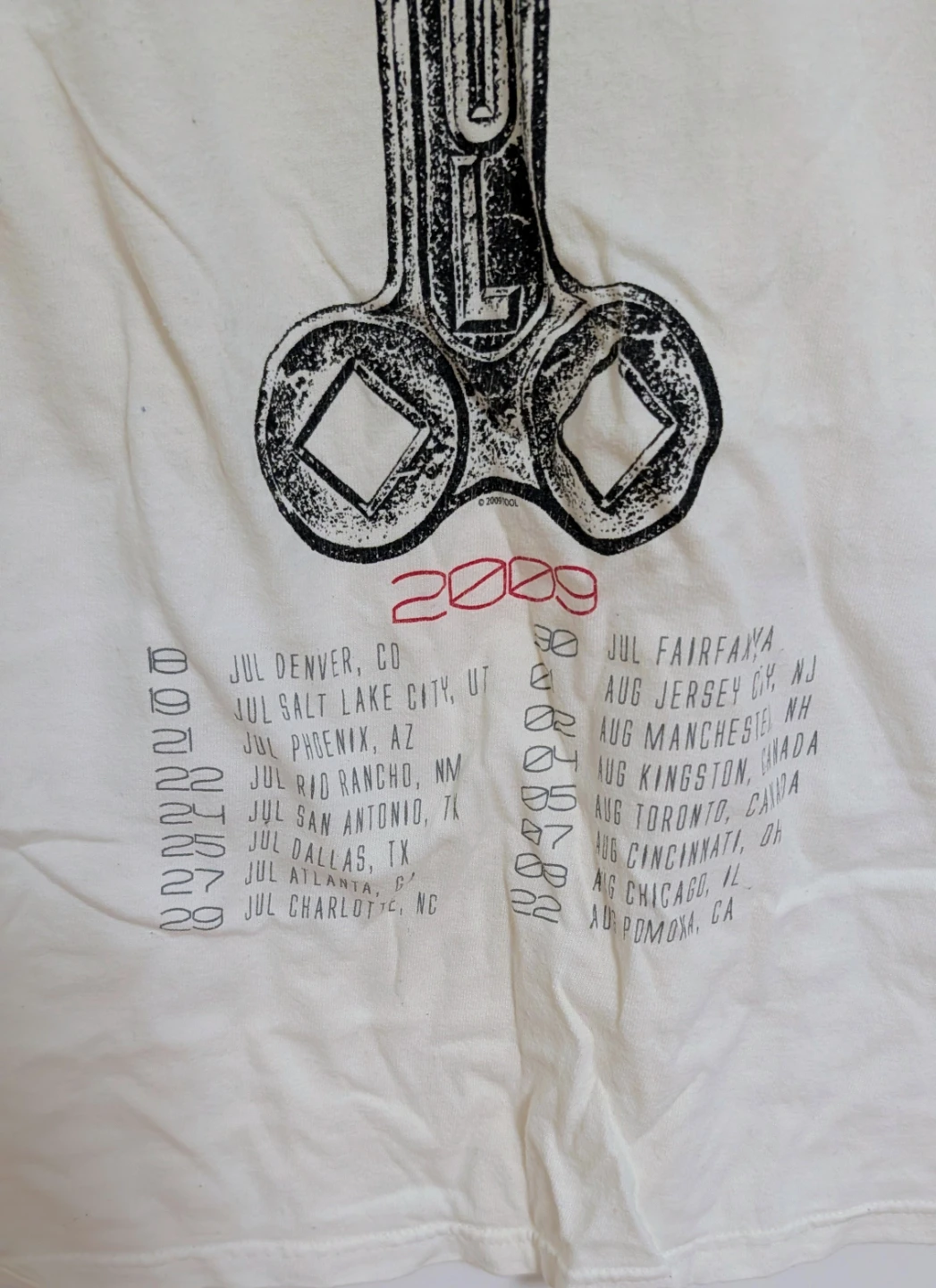 Tool Los Angeles California Tour T-Shirt 2009 - Men's Small - photo 5