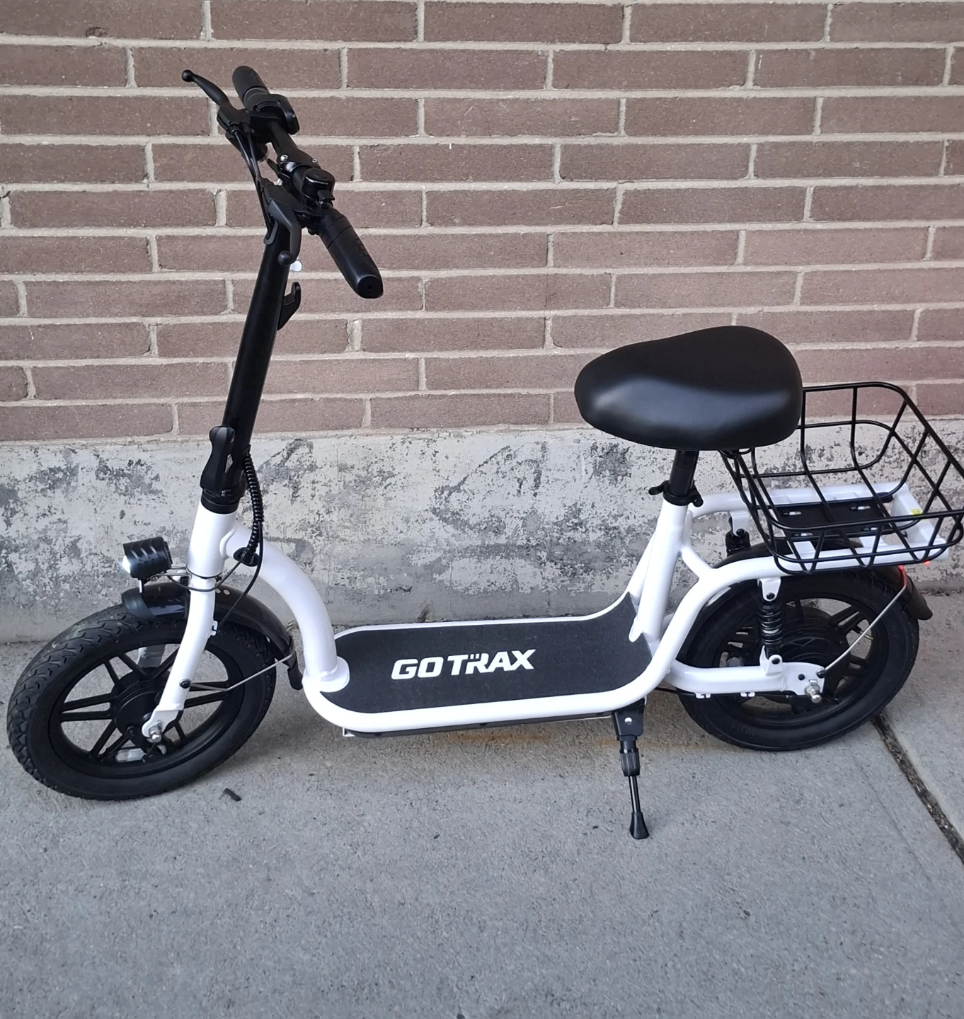 GOTRAX Electric Scooter with Seat and Basket