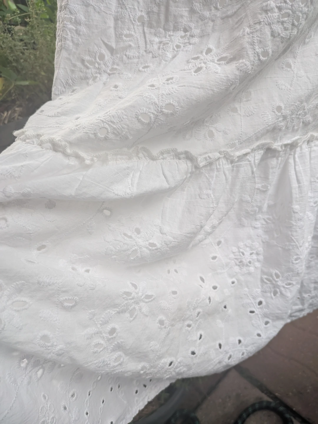 White Broderie Anglaise Maxi Skirt - Jennifer & Grace - photo 3
