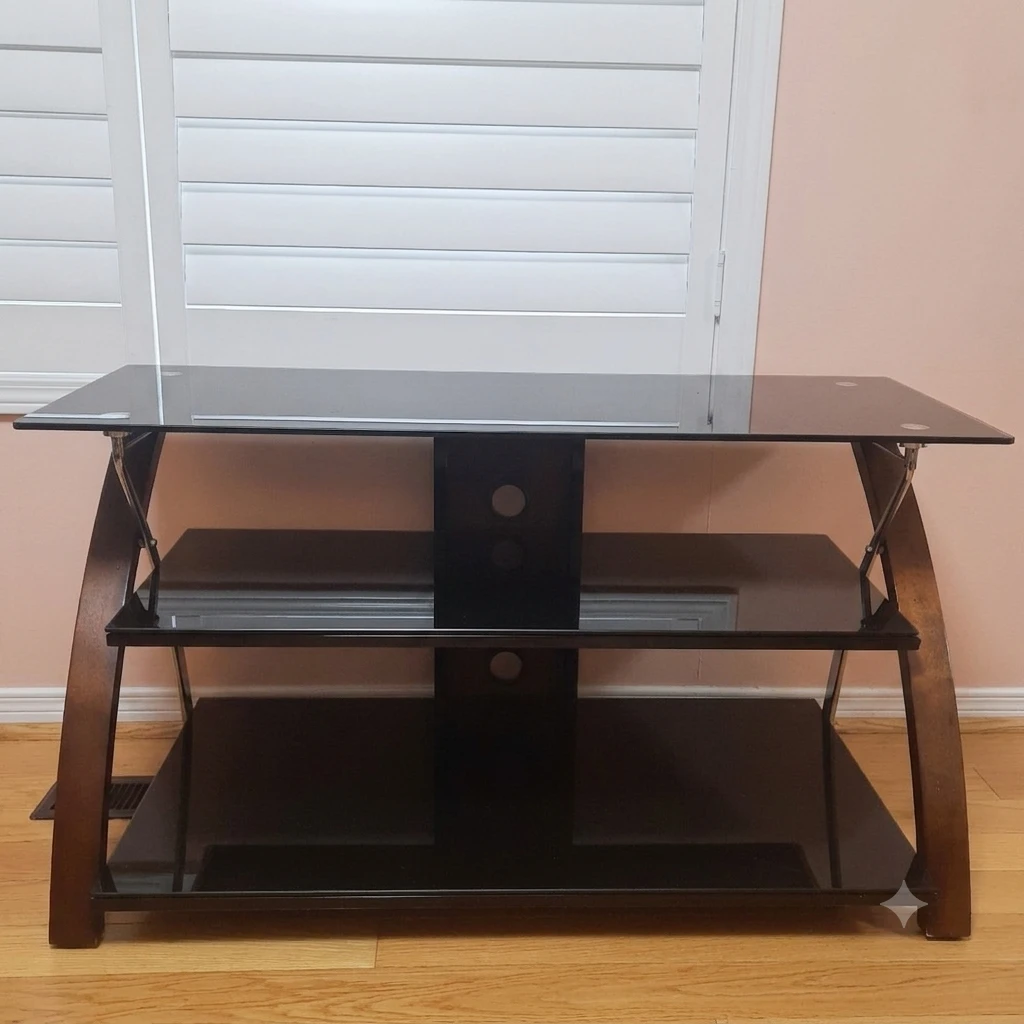 Glass top plant stand - photo 2