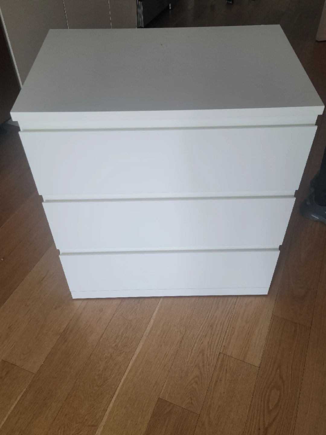 White 3-Drawer Chest