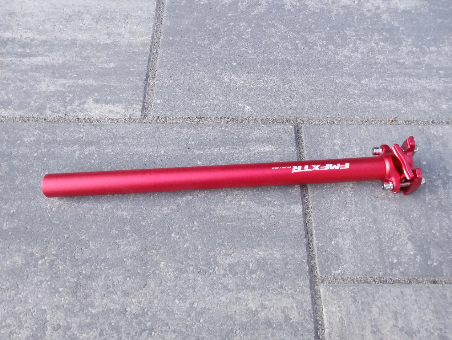 Bike seatpost 27.2mm x 400 mm Red Bicycle Seatpost - photo 2