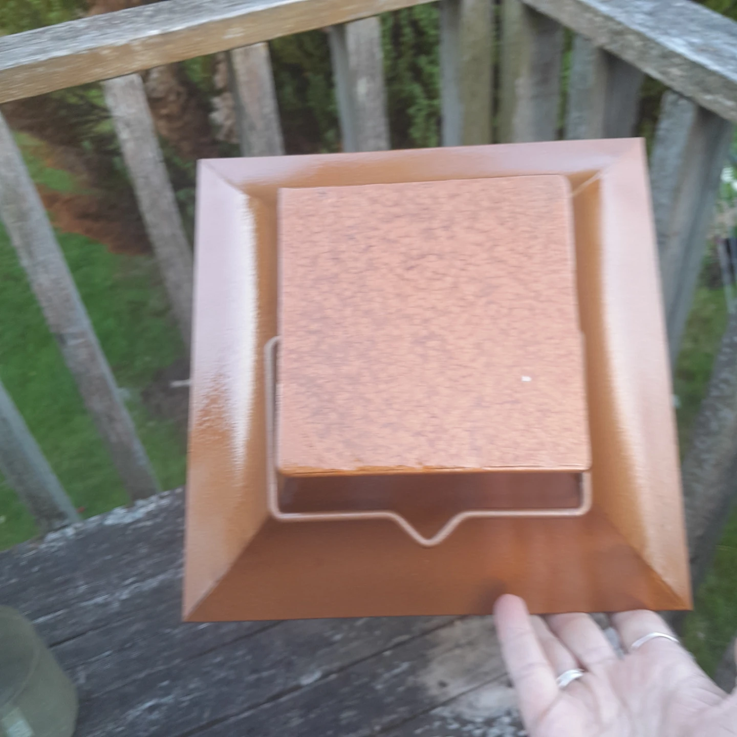 Painted Copper Lantern with Multiple Tealight Holders - photo 5