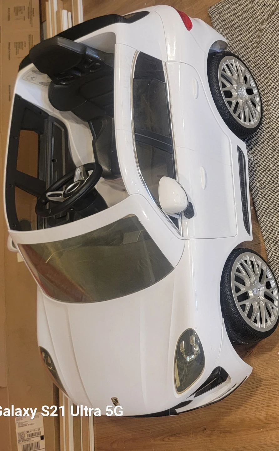 Kids Ride-On Electric Car - White