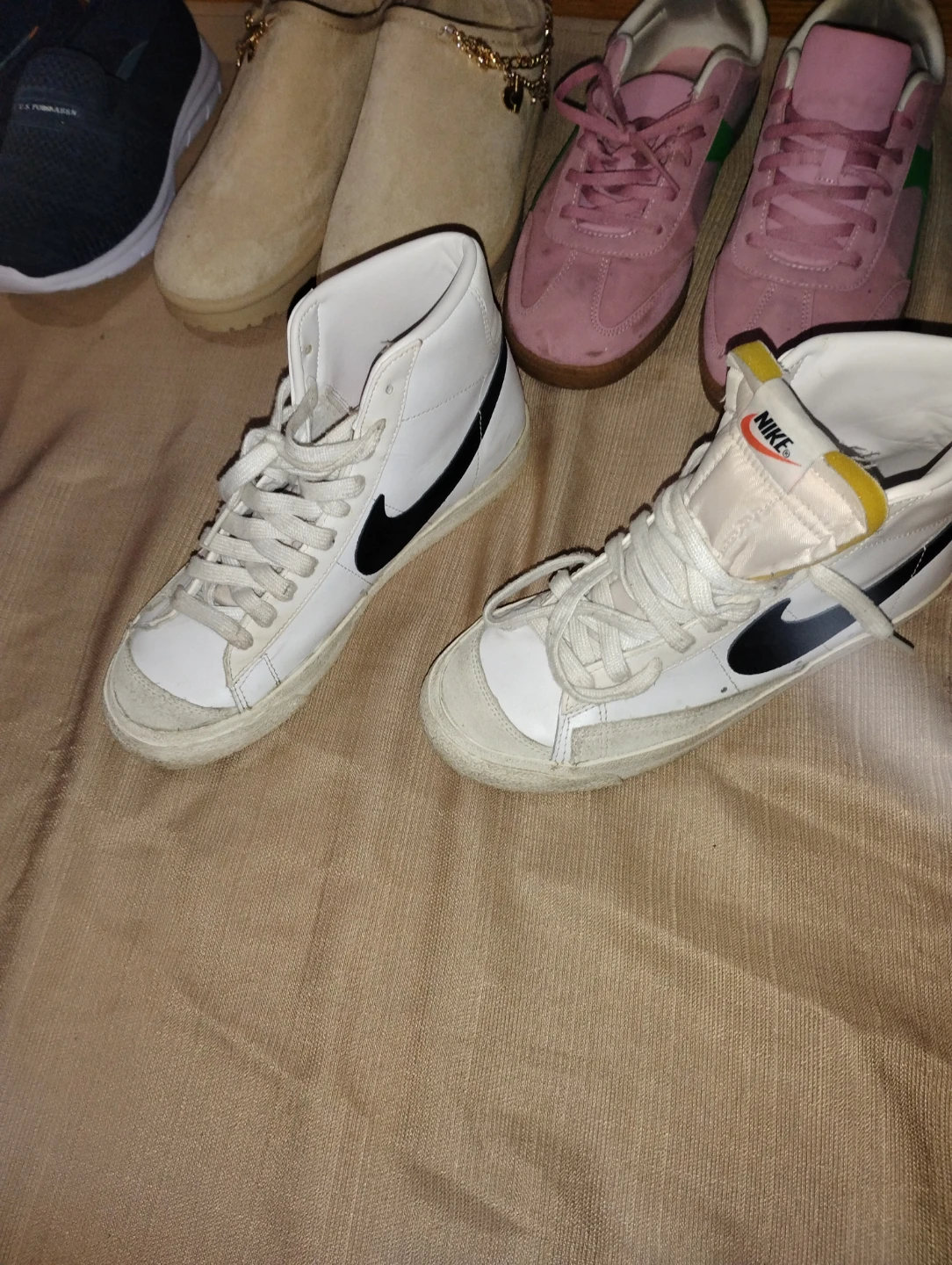 Nike Blazer Mid '77 Vintage White Black High Top Sneakers - photo 2