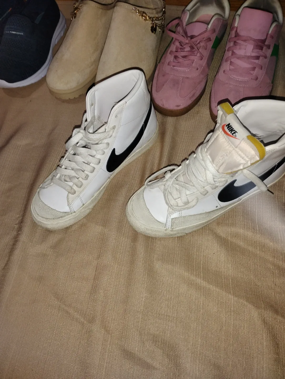 Nike Blazer Mid '77 Vintage White Black High Top Sneakers - photo 2