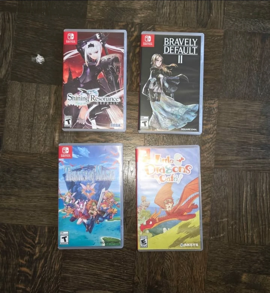 Assorted Nintendo games.