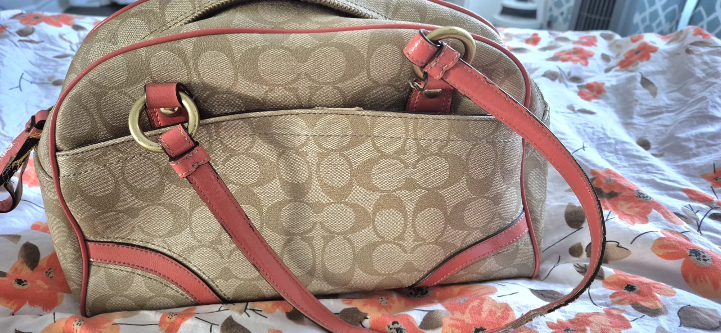 Coach Signature Monogram Satchel Bag - photo 2