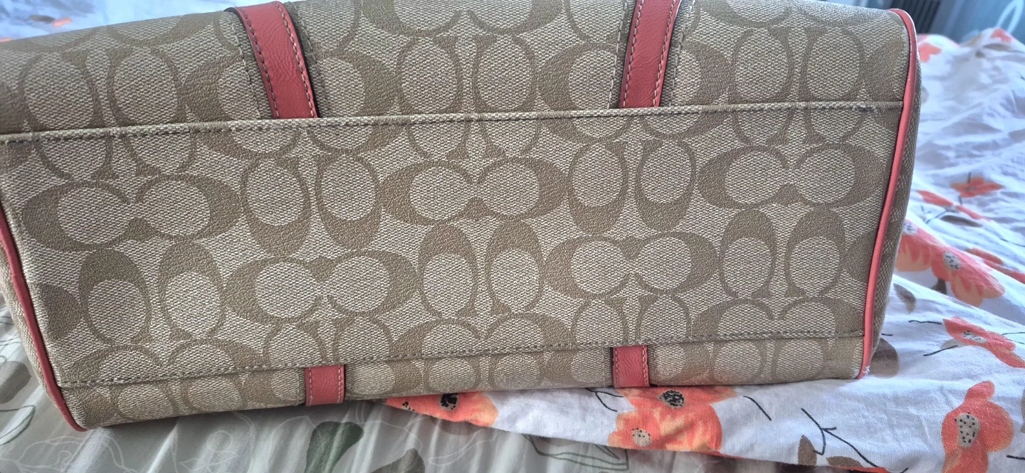 Coach Signature Monogram Satchel Bag - photo 3