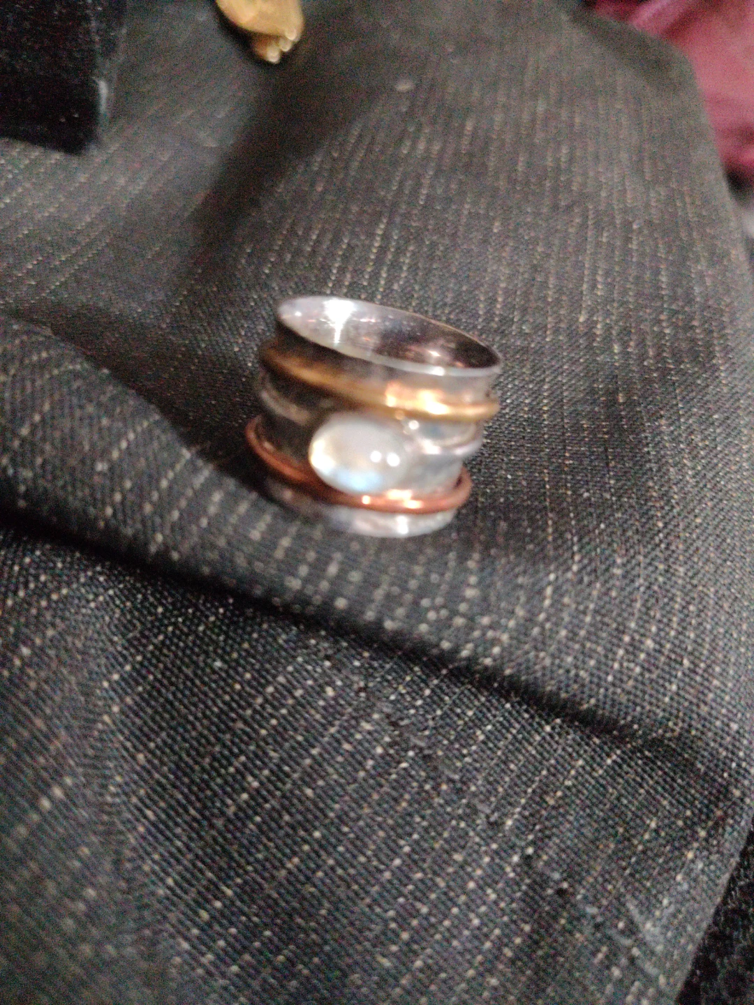 Spinner Ring with Moonstone - photo 2