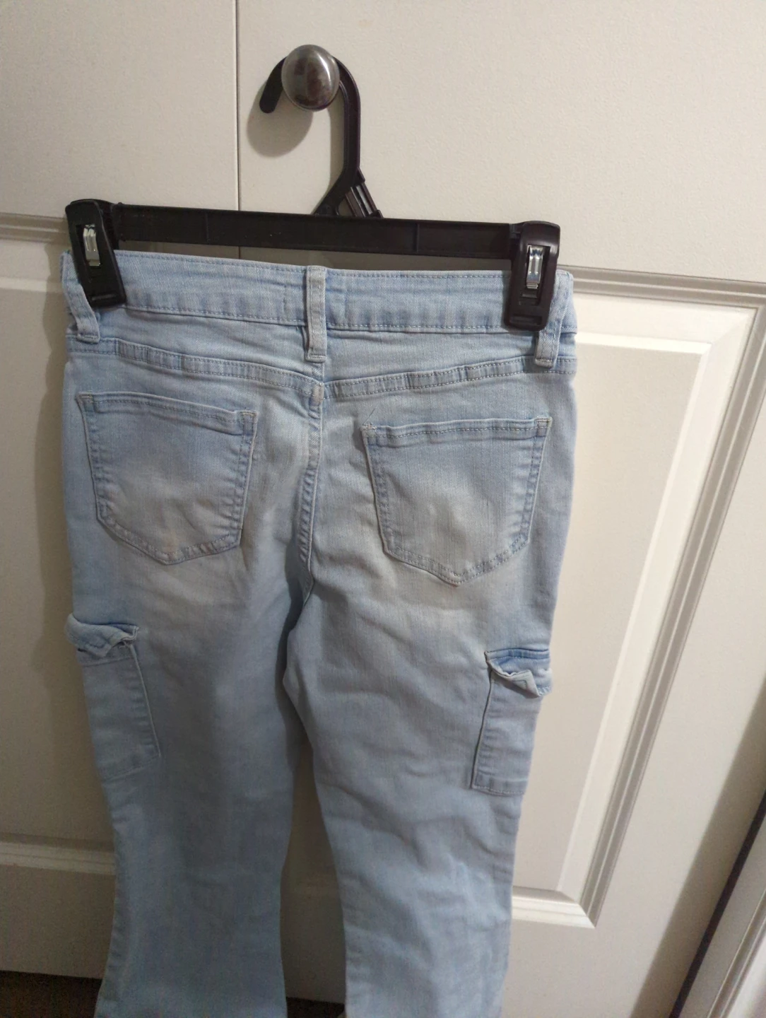 YMI Jeans Girls Light Wash Cargo Flare Jeans - photo 3
