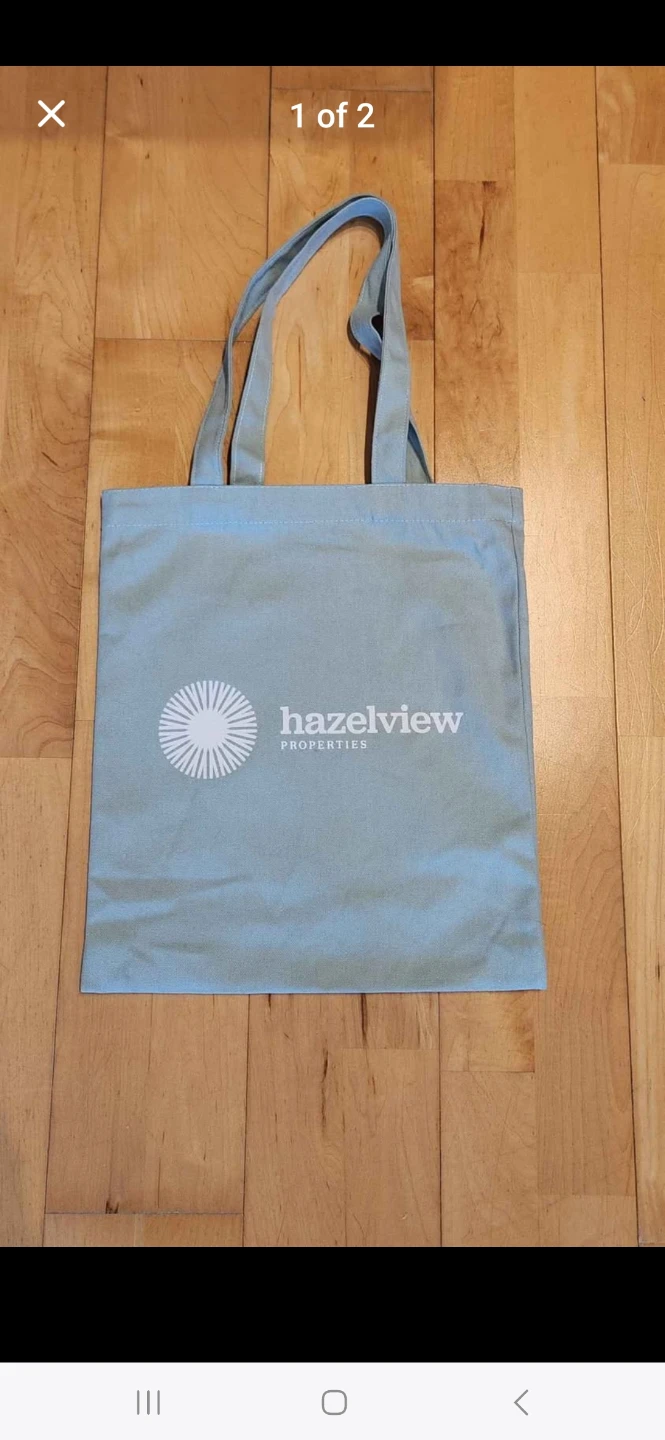 Blue Hazelview/ Station House Tote Bag