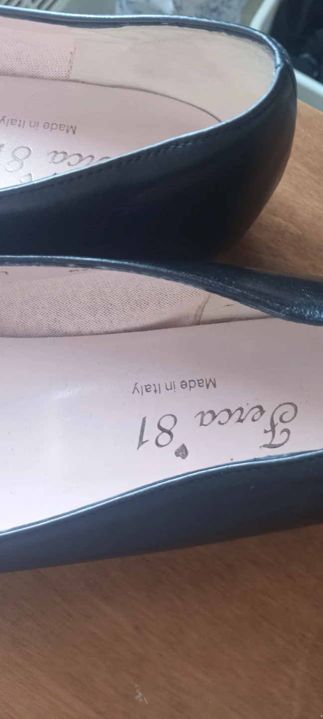 Ferca 81 Black Glitter Heart Ballet Flats Size 40 - photo 4
