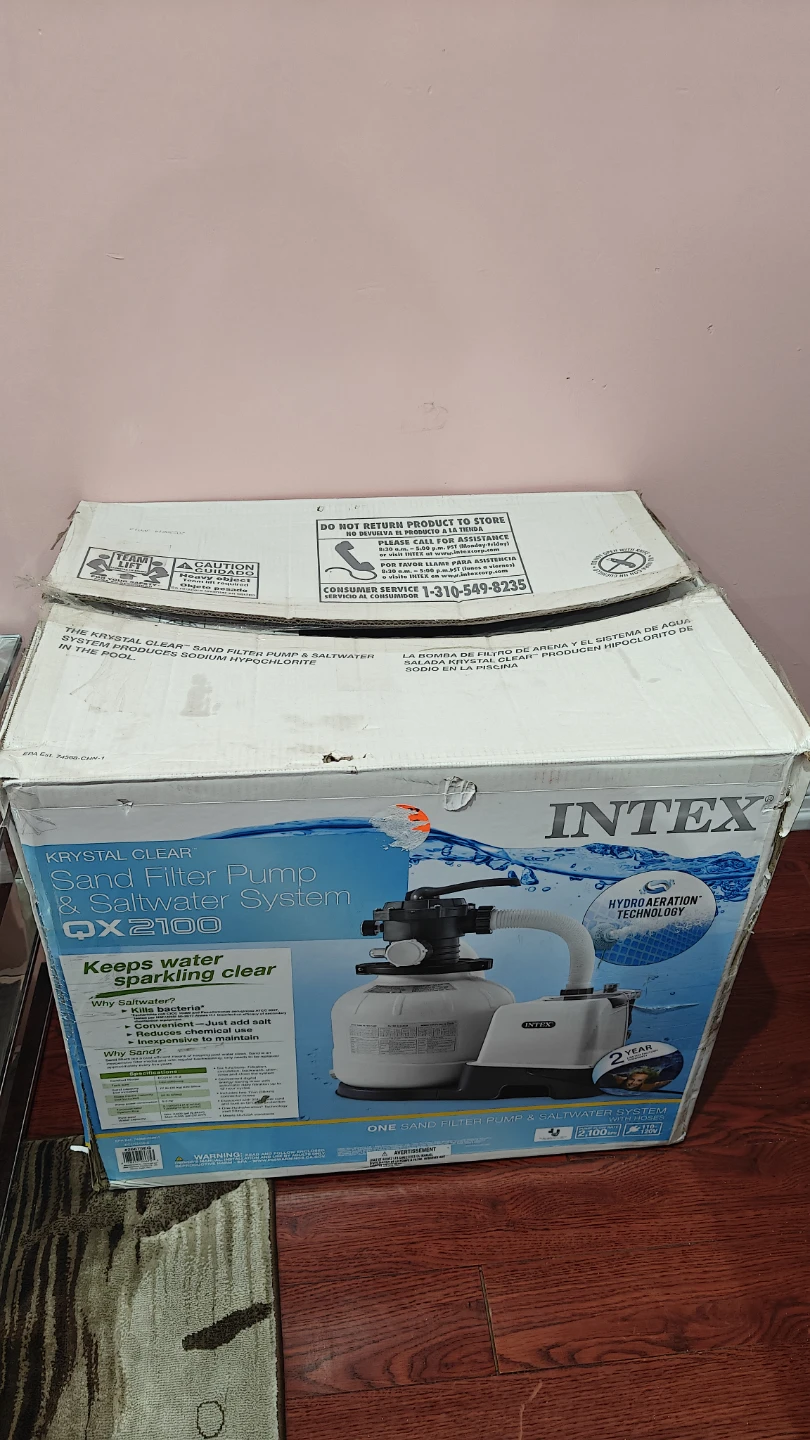 INTEX Krystal Clear Sand Filter Pump & Saltwater System