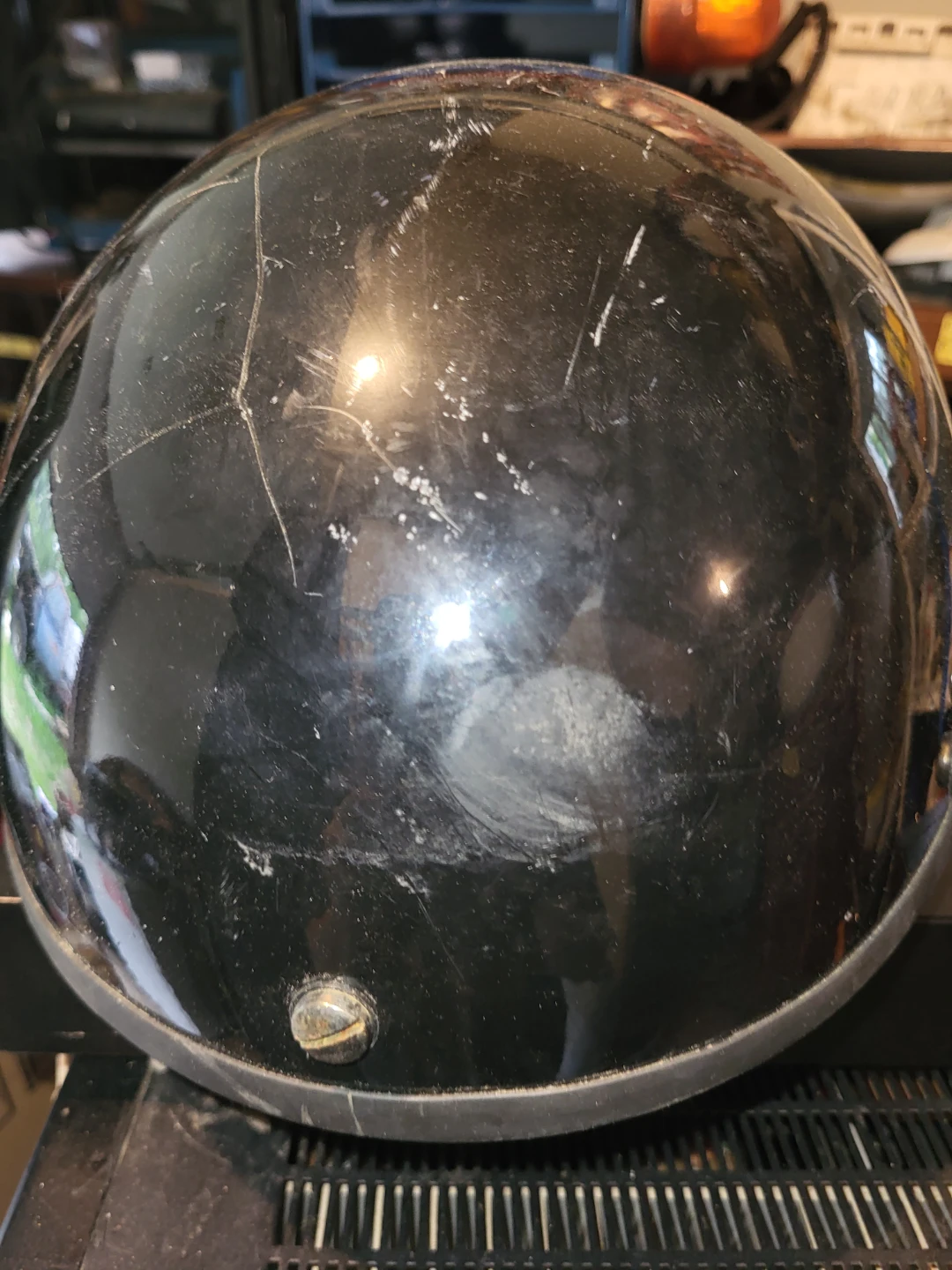 Black DOT Motorcycle Helmet - photo 2