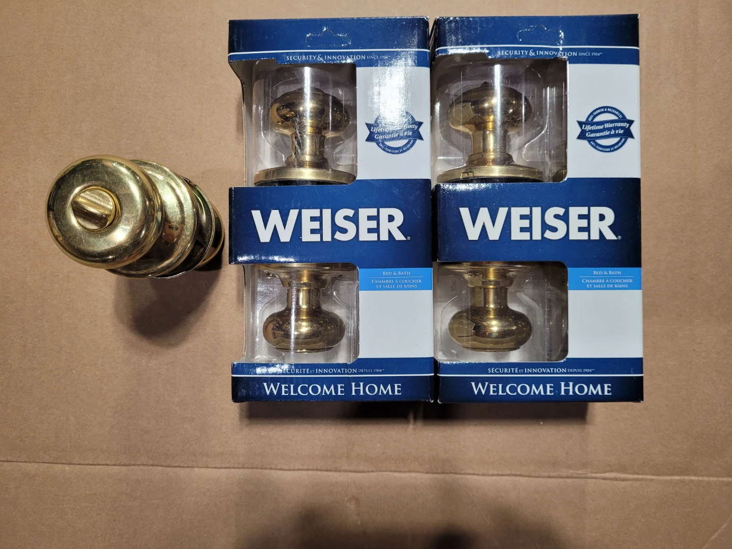 Weiser bedroom & bath privacy door knob