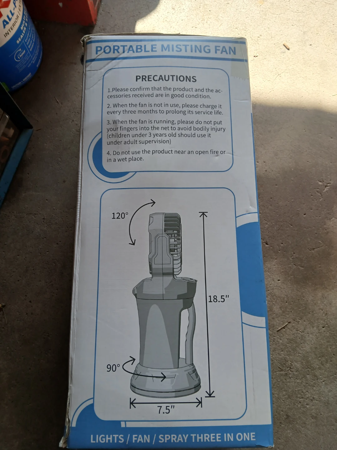 Portable Misting Fan with RGB Lighting - photo 2