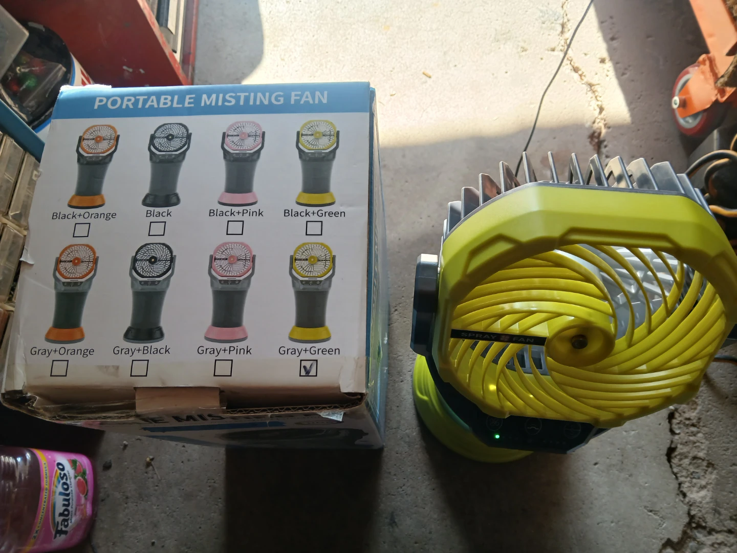 Portable Misting Fan with RGB Lighting - photo 3