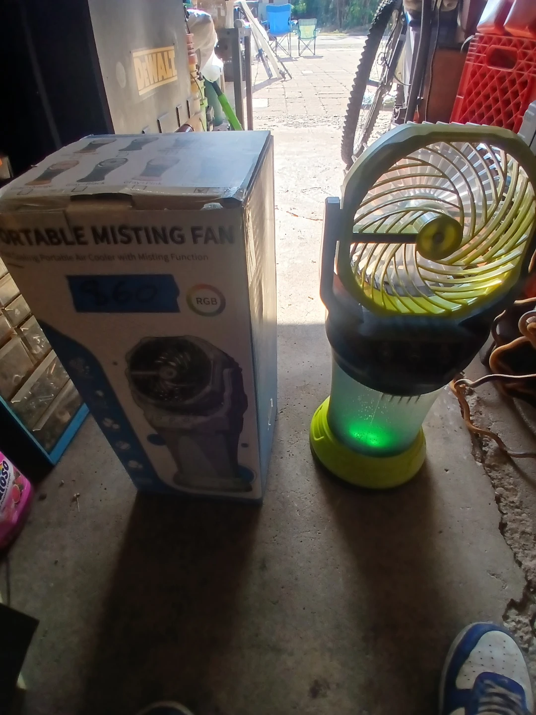 Portable Misting Fan with RGB Lighting - photo 4
