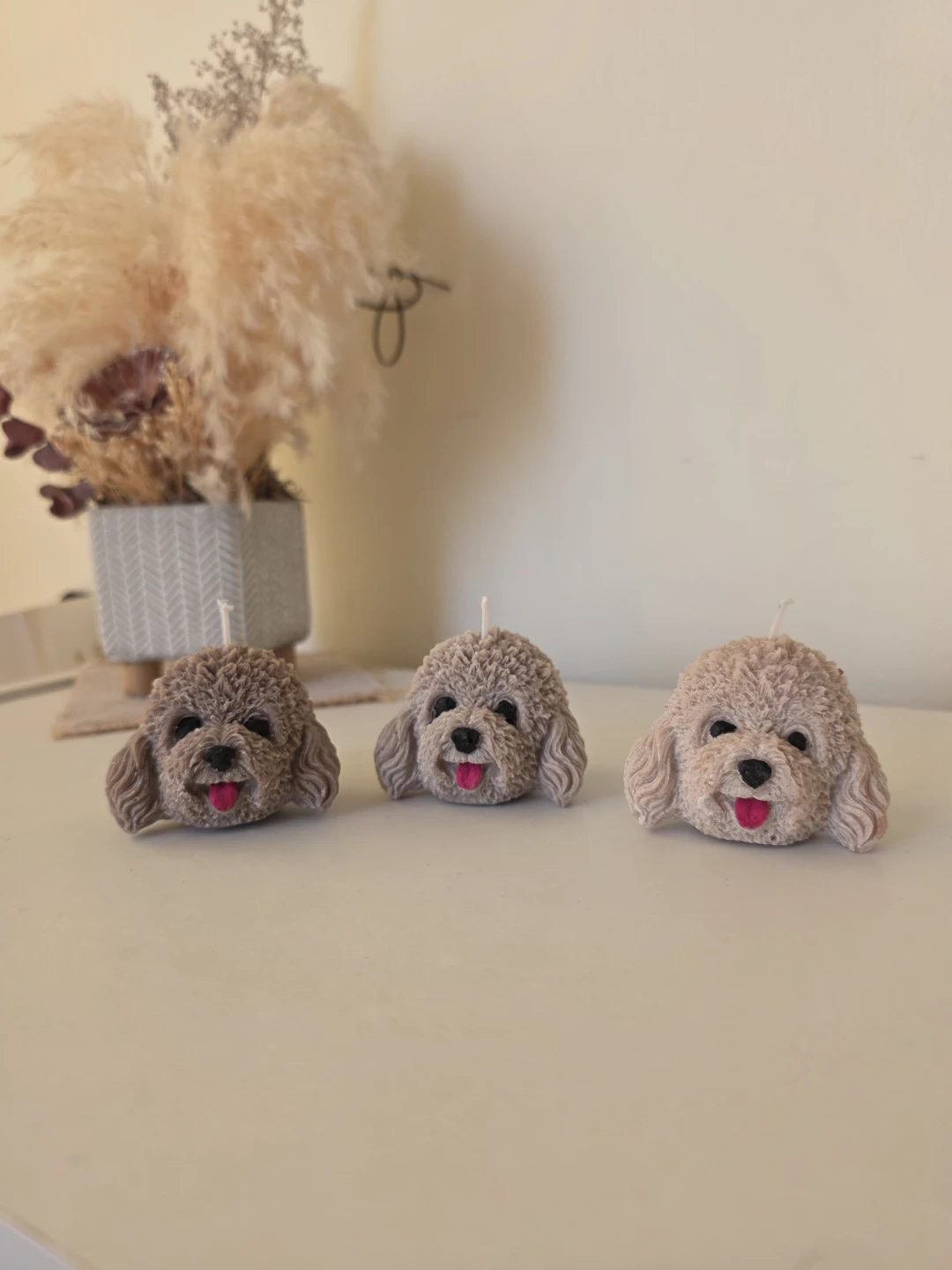 Cute Dog Head Soy Wax Candles