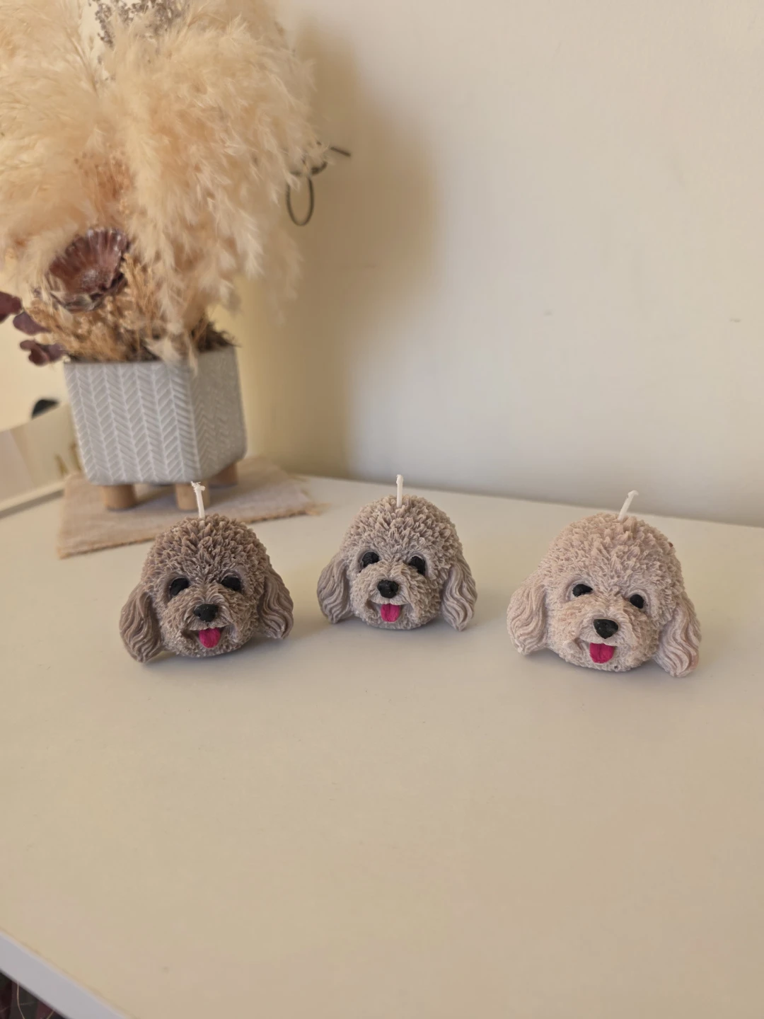 Cute Dog Head Soy Wax Candles - photo 2