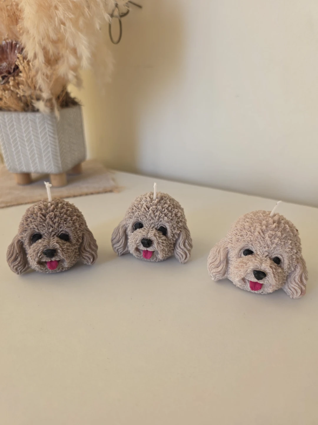 Cute Dog Head Soy Wax Candles - photo 3