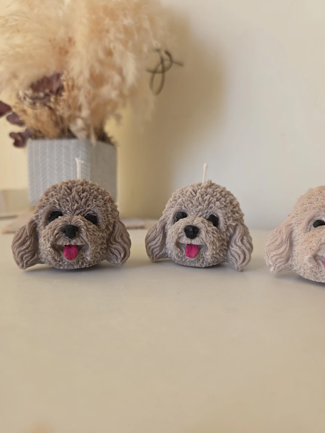 Cute Dog Head Soy Wax Candles - photo 4